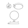 Plafon ABA T 507 czarny (1267/LA354/A3/P/116/830) - Cleoni