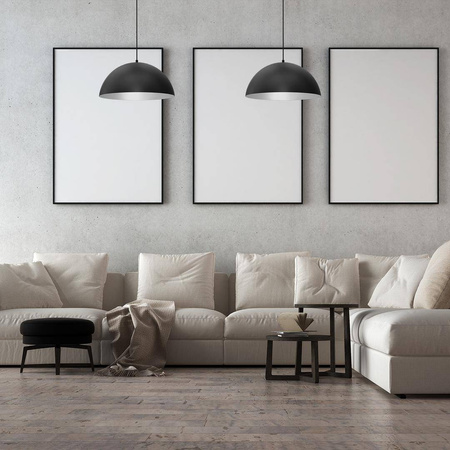 Lampa wisząca BETA BLACK/WHITE Ø 45 cm (MLP8955) - Milagro
