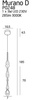 Lampa wisząca Murano D (P0248) Maxlight - żyrandol