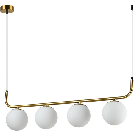 Lampa wisząca Alisa 4 złota/biała (LP-005/4L GD) - Light Prestige