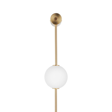 Kinkiet ze szklanymi kloszami BERRY LED złoty biały 103 cm (ST-DL-8541 WALL) - Step into Design