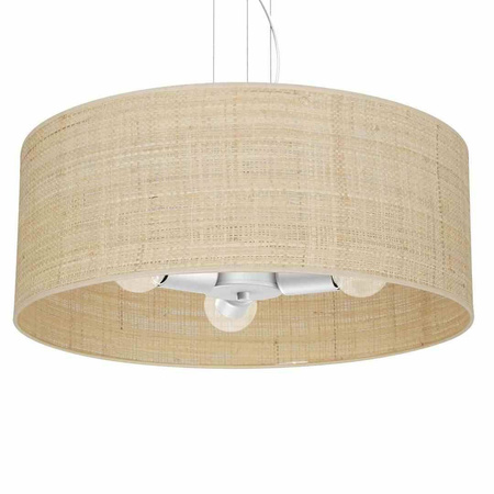 Lampa wisząca MARSHALL WHITE / RATTAN 3xE27 (MLP7490) - Milagro