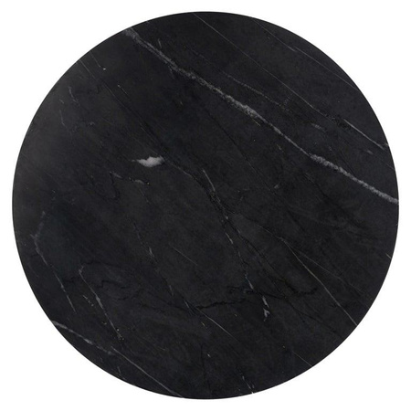 RICHMOND stolik IRONVILLE 40 cm - marmur, metal, MDF, sklejka brzozowa (7605) - Richmond Interiors