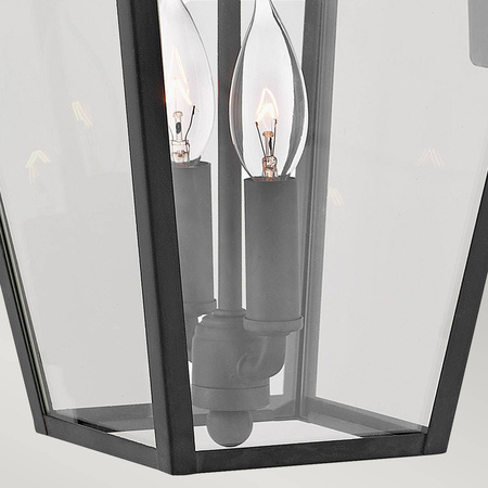 Średnia latarnia naścienna Alford Place - 2 źródła światła - Czarna (QN-ALFORD-PLACE2-M-MB) - Quintiesse