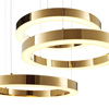 Lampa wisząca CIRCLE 60+60+60 LED złoty połysk na 1 podsufitce (DN924-60+60+60 gold) - Step into Design