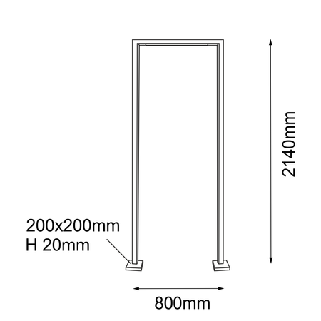 Lampa stojąca ogrodowa Taketa - Antracyt (2140 mm)   (9929) - Shilo Garden