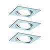 Zestaw Oprawa wbudowana Nova Coin LED 3-st ściemnianie ruchoma 3x6,5W 2700K 230V Aluminium (PL93492) - PAULMANN