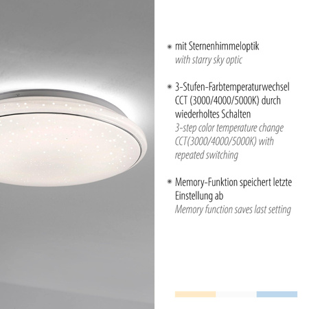 JUPITER LAMPA SUFITOWA BIAŁY (14364-16) - Paul Neuhaus