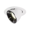 NUMINOS® GIMBLE L, oprawa sufitowa wpuszczana biała/chromowana 2700 K 55° (1005992) - SLV