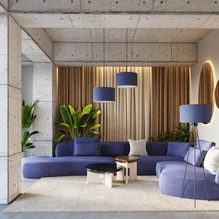 Lampa podłogowa na trójnogu NEVIA granat (SL.1855) - Sollux Lighting