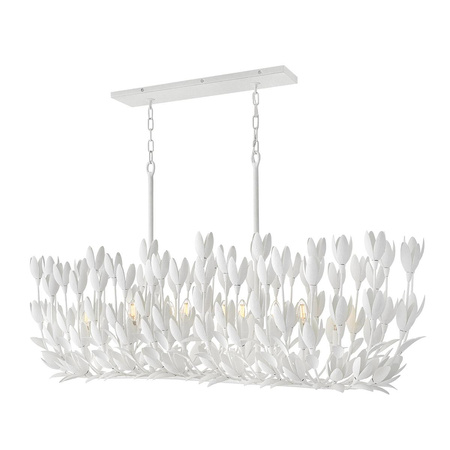 Lampa wyspowa Flora - 10 źródeł światła - Tynk strukturalny (QN-FLORA10-WHT) - Quintiesse