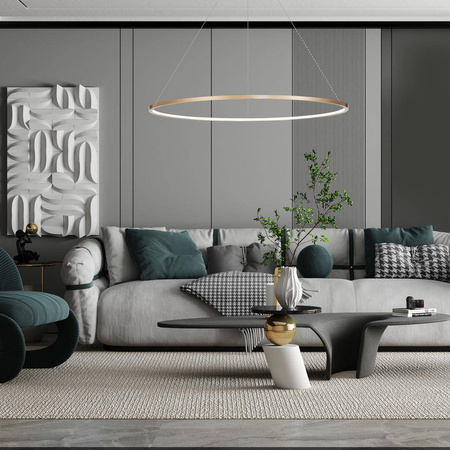 Lampa wisząca Saturno 120cm Gold 65W LED (ML8865) - Milagro