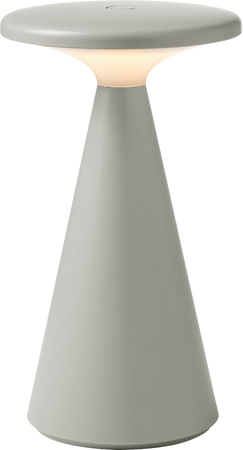 MAXLIGHT T0064 LAMPA STOŁOWA FUNGHI SZARA IP44