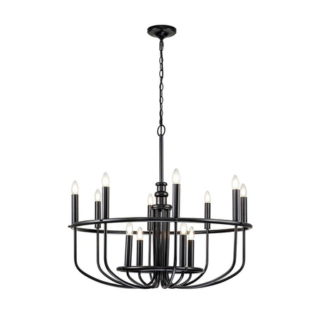 Żyrandol Capitol Hill (KL-CAPITOL-HILL12-BLK) - Elstead Lighting