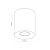 Lampa sufitowa ORION biała (3237) - TK Lighting