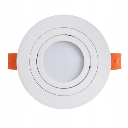 PÓŁTUBA OPRAWA HALOGENOWA BIAŁA GU10 - Syntron