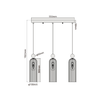 Piega 3 wisząca smoked (LP-939/3L smoked) - Light Prestige