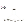 Żyrandol LED 37W 120cm 4000K czarny (XD-LA127B) - Xudo
