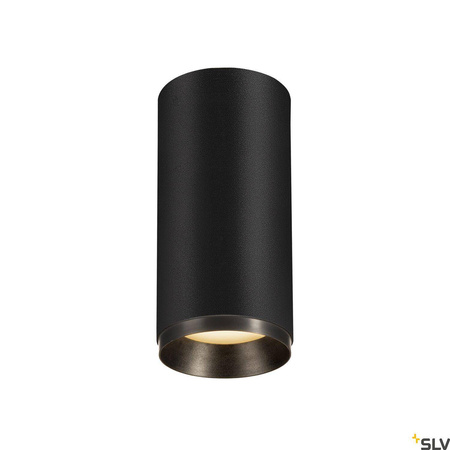 NUMINOS® CL PHASE M, wewnętrzna oprawa sufitowa natynkowa LED, czarna/czarna 3000 K 36° (1004227) - SLV