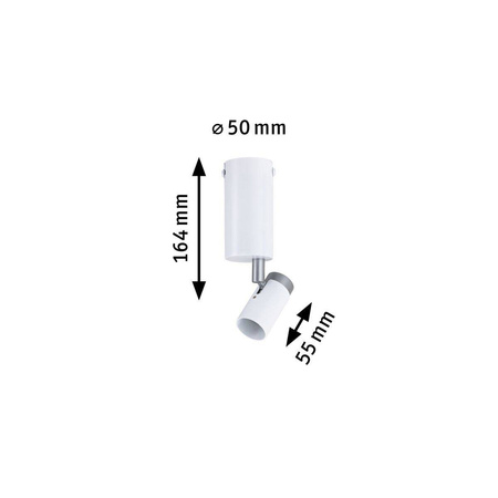 Reflektor RUNA GU10 max.1x20W biały/szary 230V metal (PL79523) - PAULMANN