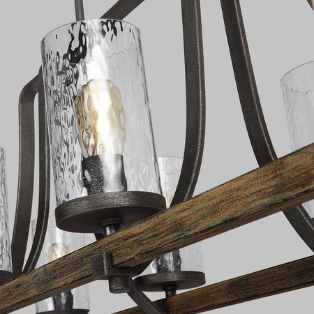 Podłużna lampa wisząca Angelo - 8 źródeł światła (QN-ANGELO8-ISLE) - Quintiesse