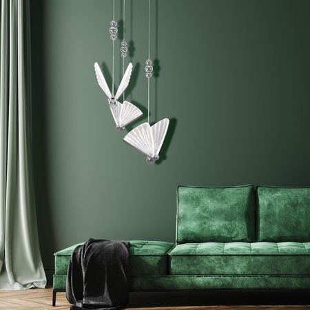 Mariposa 3 wisząca talerz chrom (LP-1715/3P CH) - Light Prestige