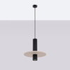 Lampa wisząca PELTA 1 czarna/beżowa (SL.1882) - Sollux Lighting