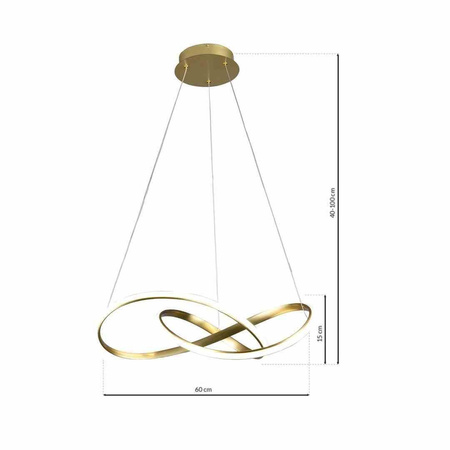 LAMPA WISZĄCA CAPPIO GOLD 36W LED (ML6772) - Milagro