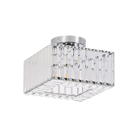 Kwadratowy plafon Vetro chrom 1xE27 (LP-2910/1C CH square) - Light Prestige