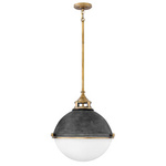Lampa wisząca Fletcher - 3 źródła światła (QN-FLETCHER-P-L-AZ) - Quintiesse