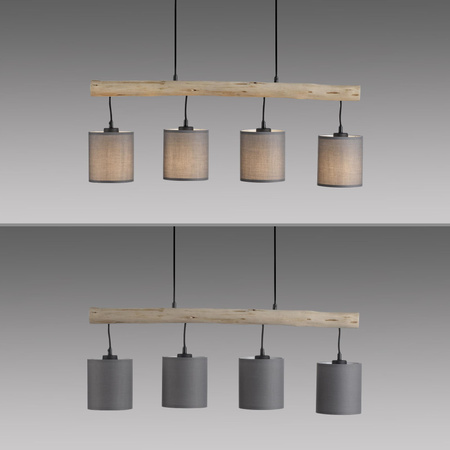 GREEN TRIBU LAMPA WISZĄCA DREWNO/BEŻOWY (15783-29) - Paul Neuhaus