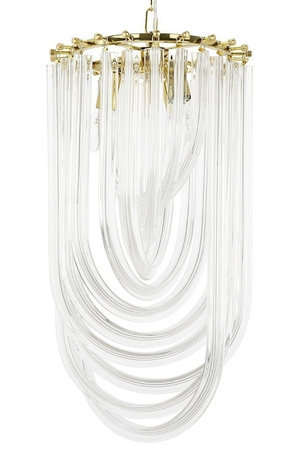 Lampa wisząca WAVE złota 60 cm (DP0339-600 gold) - Step into Design