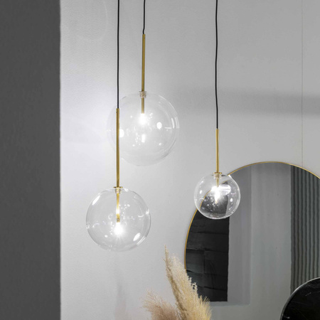 Lampa wisząca EQUINOXE średnica 20 Mosiądz (EQUINOXE_SP1_D20_OTTONE) - Ideal Lux