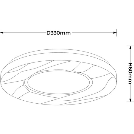 Plafon Tenaro 33 cm biały LED 4000K (LP-7312/1C-33 WH) - Light Prestige