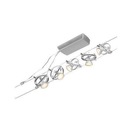 System linkowy zestaw Cardan max5x10W GU5,3 Chrom mat/Chrom 12V DC 60VA twszt/metal (PL94436) - Paulmann