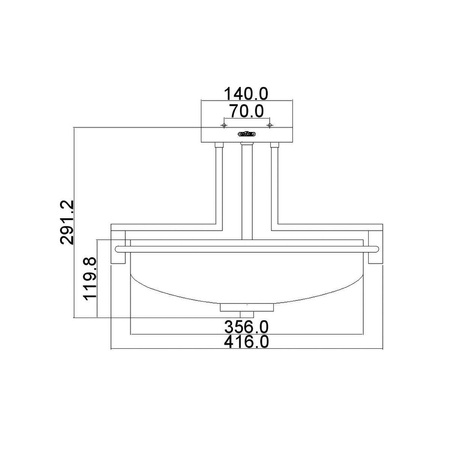 Lampa sufitowa Taylor (QZ-TAYLOR-SFBATH) - Elstead Lighting