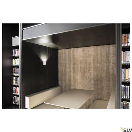 QUAD 1 XL, lampa ścienna, LED, 3000K, IP44, kwadratowa, biała, 3,2W (232431) - SLV