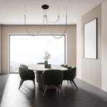 CEILING LED LIGHT 46W 3000K ALUMINIUM-SILICON BLACK (23051 Zambelis) - Zambelis