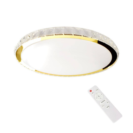 Plafon Layla Gold 33W ściemnialny + pilot (ML8130) - Milagro