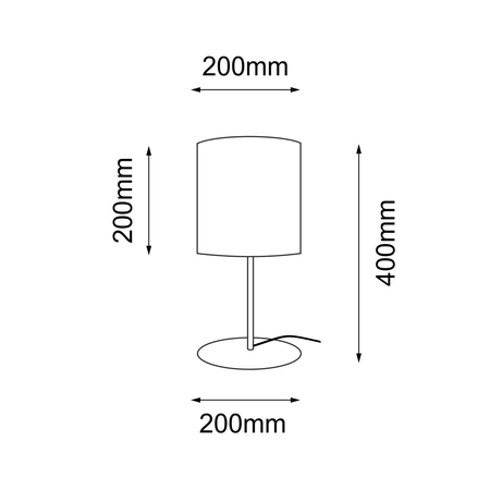Lampa stołowa Lamego G - Biała (400 mm)   (2027) - Shilo