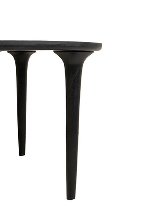 MaMaison stół jadalniany LAMINAR 120      czarny / drewno (MM001501100339) - MaMaison