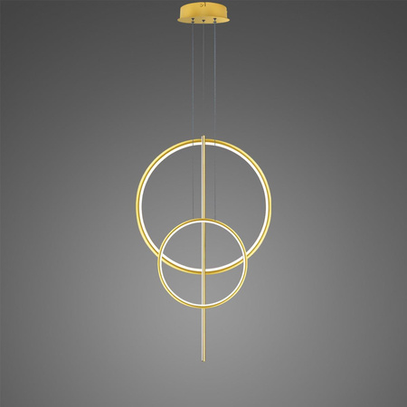 Lampa wisząca Linea No.5 60/40cm złota 3k (LA087/2P_60_40_100_3k_gold) - ALTAVOLA DESIGN