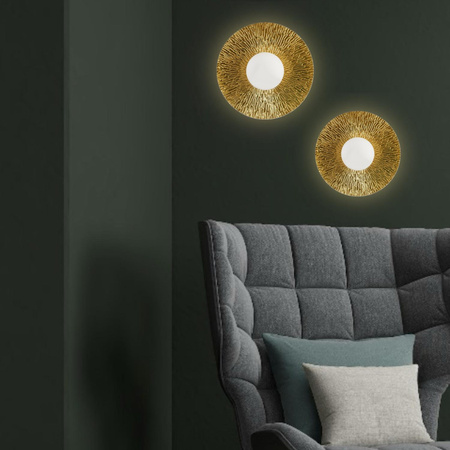 Lampa ścienna SUN M złota 35 cm (ST-FB230946-D35) - Step into Design