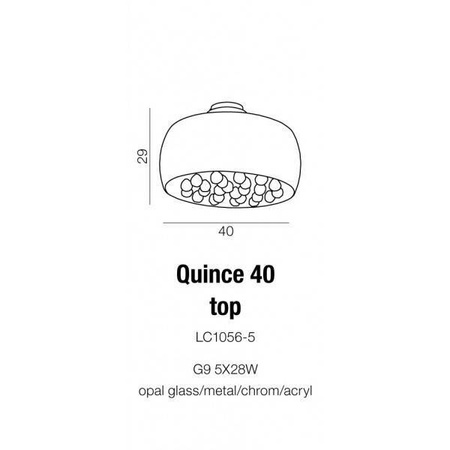 Plafon Quince 40 (LP1056-5TOP) - Azzardo