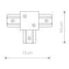 Łącznik biały PROFILE RECESSED T-CONNECTOR WHITE (8834) - Nowodvorski