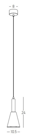 PENDANT LIGHT LED 7W SANDY BLACK (22179 Zambelis) - Zambelis