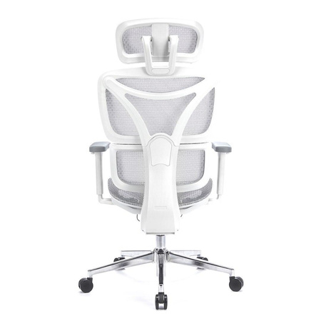 Ergonomiczny,regulowany fotel gamingowy Control Pro Biały (LV0657) - LVN SYSTEM