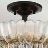 Półplafon Whitecap - 3 źródła światła - Kakaowy brąz (QZ-WHITECAP-SF-S) - Elstead Lighting
