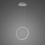 Lampa wisząca Ledowe Okręgi No.1 X 40cm 4k srebrny Dali (LA073/X_40_in_4k_silver_Dali) - ALTAVOLA DESIGN