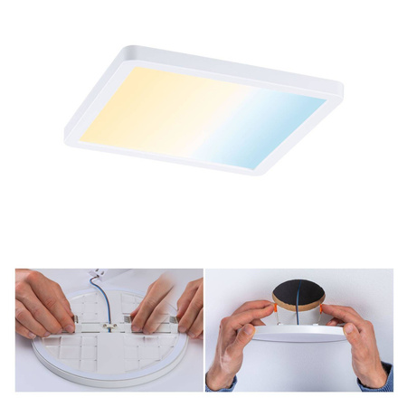Plafoniera VariFit AREO LED DIM SM Zigbee 13W 1200lm 3000-6500K 175x175mm IP44 230V biały matowy / tworzywo sztuczne (PL93047) - PAULMANN